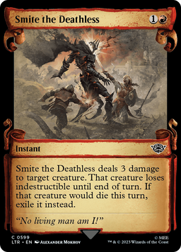Smite the Deathless (Showcase Scrolls) (LTR-599) - The Lord of the Rings: Tales of Middle-earth: (Showcase) Foil
