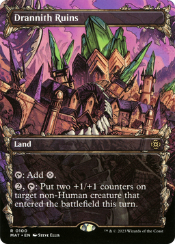 Drannith Ruins (Showcase) (MAT-100) - March of the Machine: The Aftermath: (Showcase) (Borderless) Foil
