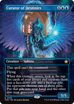 Curator of Destinies (Borderless) (FDN-305) - Foundations Foil