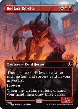 Bedlam Reveler (Borderless) (INR-312) - Innistrad Remastered