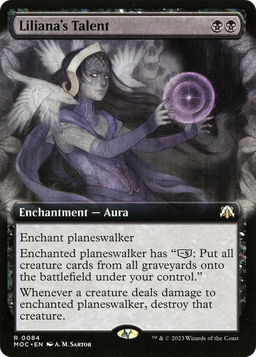 Liliana's Talent (Extended Art) (MOC-084) - March of the Machine Commander: (Extended Art) Foil