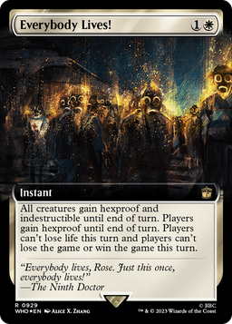 Everybody Lives! (Extended Art) (Surge Foil) (WHO-929) - Doctor Who: (Extended Art) Foil