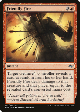 Friendly Fire (FRF-101) - Fate Reforged Foil