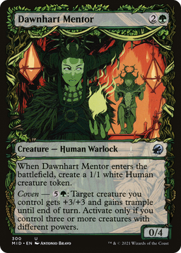 Dawnhart Mentor (Showcase) (MID-300) - Innistrad: Midnight Hunt: (Showcase) Foil