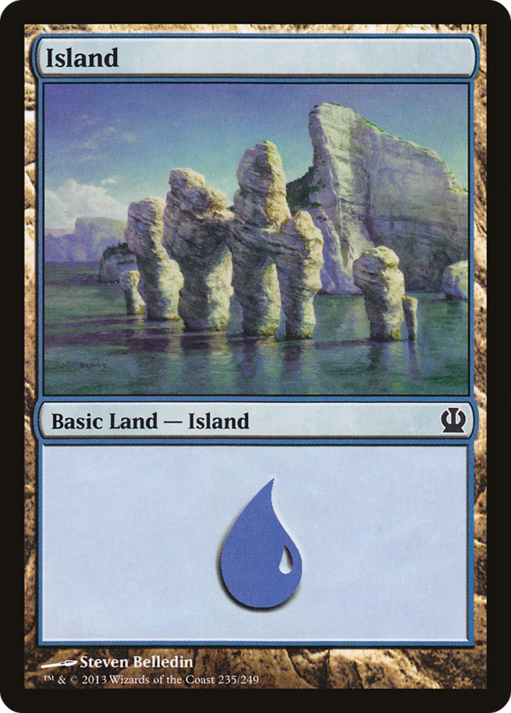 Island (235) (THS-235) - Theros Foil