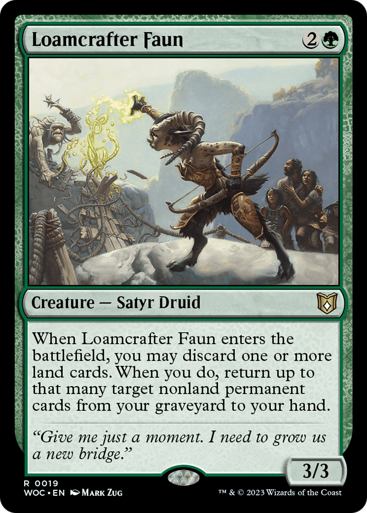 Loamcrafter Faun (WOC-019) - Wilds of Eldraine Commander