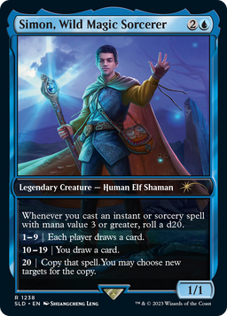Simon, Wild Magic Sorcerer (SLD-1238) - Secret Lair Drop / Simon, Wild Magic Sorcerer