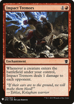 Impact Tremors (LIST-140) - The List