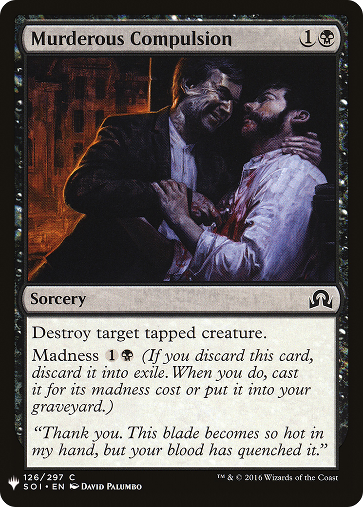 Murderous Compulsion (LIST-126) - The List