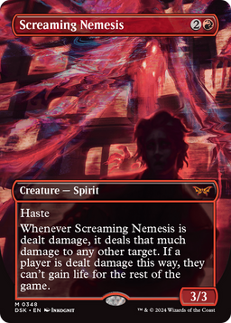 Screaming Nemesis (Borderless) (DSK-348) - Duskmourn: House of Horror Foil