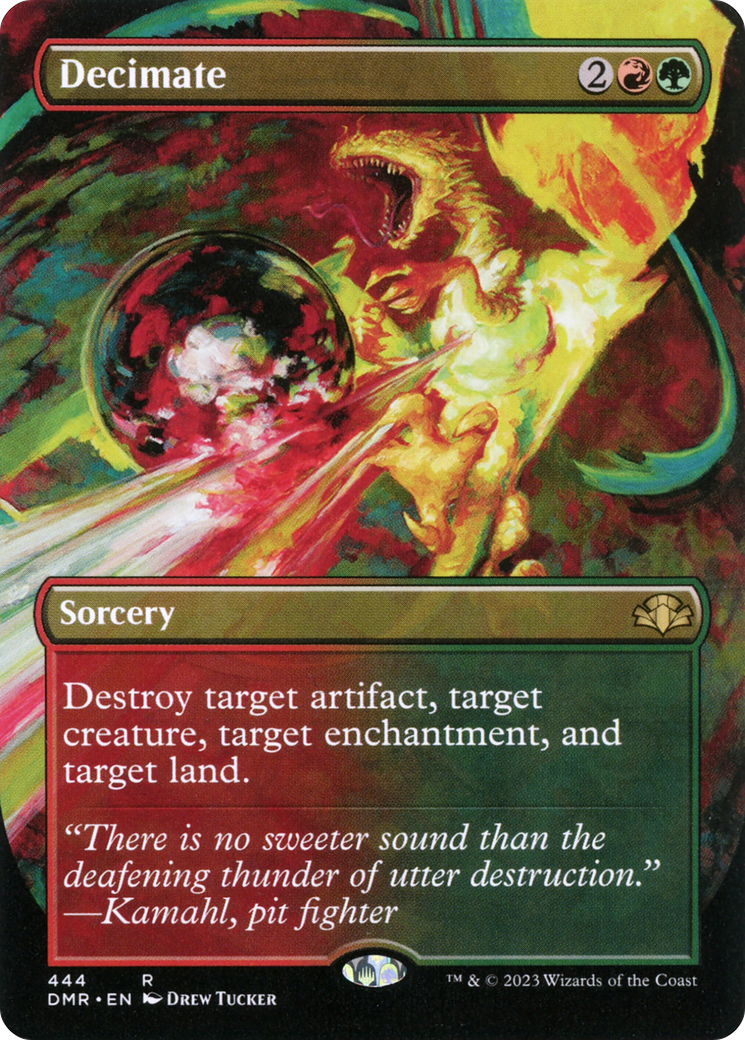 Decimate (Borderless) (DMR-444) - Dominaria Remastered Foil