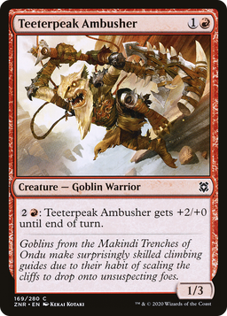 Teeterpeak Ambusher (ZNR-169) - Zendikar Rising Foil