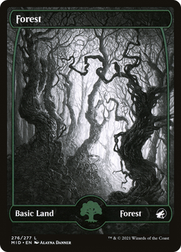 Forest (276) (MID-276) - Innistrad: Midnight Hunt: (Full Art, Showcase) Foil