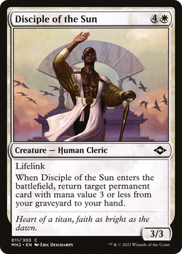 Disciple of the Sun (MH2-011) - Modern Horizons 2 Foil