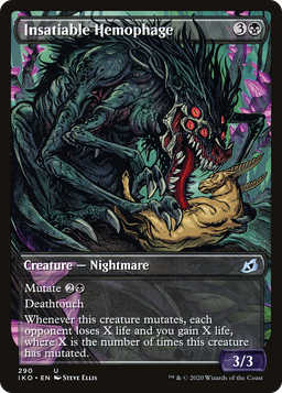 Insatiable Hemophage (Showcase) (IKO-290) - Ikoria: Lair of Behemoths: (Showcase)