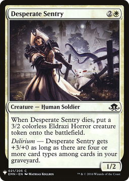 Desperate Sentry (LIST-EMN-21) - The List