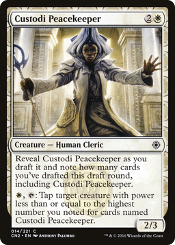 Custodi Peacekeeper (CN2-014) - Conspiracy: Take the Crown: (draft)