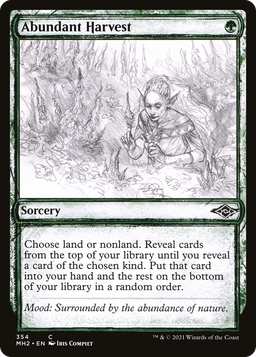 Abundant Harvest (Showcase) (MH2-354) - Modern Horizons 2: (Showcase)