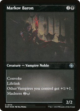 Markov Baron (MAT-114) - March of the Machine: The Aftermath Etched Foil