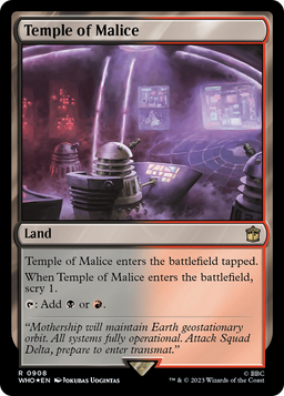 Temple of Malice (Surge Foil) (WHO-908) - Doctor Who Foil