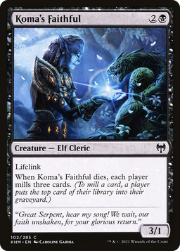 Koma's Faithful (KHM-102) - Kaldheim Foil
