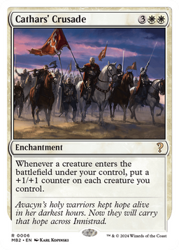 Cathars' Crusade (White Border) (MB2-006) - Mystery Booster 2