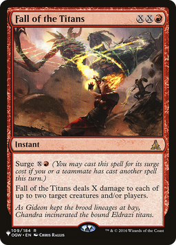 Fall of the Titans (LIST-109/184) - The List