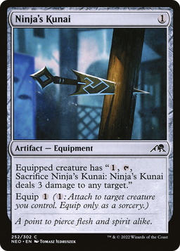 Ninja's Kunai (NEO-252) - Kamigawa: Neon Dynasty