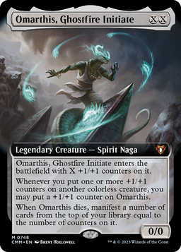 Omarthis, Ghostfire Initiate (Extended Art) (CMM-748) - Commander Masters: (Extended Art) Foil