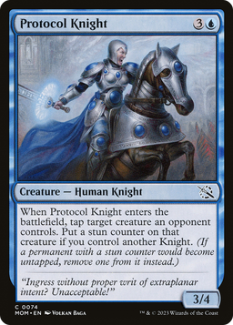 Protocol Knight (MOM-074) - March of the Machine Foil