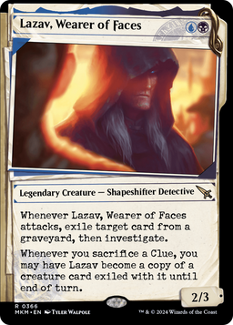 Lazav, Wearer of Faces (Showcase) (0366) (MKM-366) - Murders at Karlov Manor: (Showcase) Foil