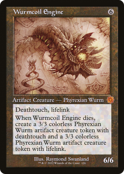 Wurmcoil Engine (Schematic) (BRR-126) - The Brothers' War Retro Artifacts Foil
