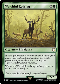 Watchful Radstag (Surge Foil) (PIP-615) - Fallout Foil