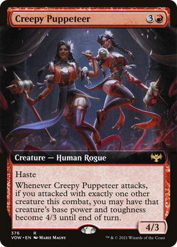 Creepy Puppeteer (Extended Art) (VOW-376) - Innistrad: Crimson Vow: (Extended Art) Foil