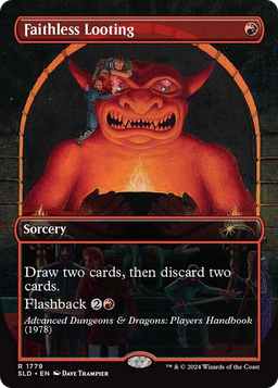 Faithless Looting (SLD-1779) - Secret Lair Drop (Borderless) Foil