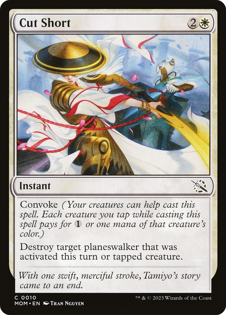 Cut Short (MOM-010) - March of the Machine Foil