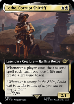 Lotho, Corrupt Shirriff (Extended Art) (Surge Foil) (LTR-781) - The Lord of the Rings: Tales of Middle-earth: (Extended Art) Foil