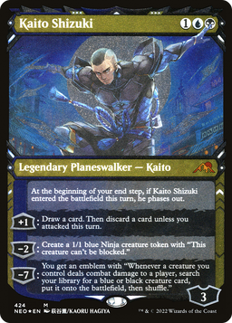 Kaito Shizuki (NEO-424) - Kamigawa: Neon Dynasty: (Showcase) Etched Foil