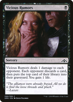 Vicious Rumors (GRN-089) - Guilds of Ravnica Foil