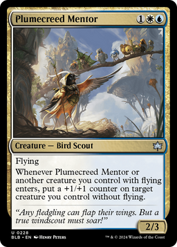 Plumecreed Mentor (BLB-228) - Bloomburrow Foil