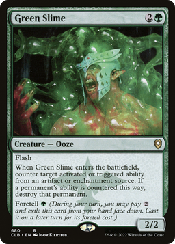 Green Slime (CLB-680) - Commander Legends: Battle for Baldur's Gate