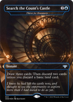 Search the Count's Castle - Thirst for Discovery (VOW-333) - Innistrad: Crimson Vow / Search the Count's Castle (Borderless) Foil