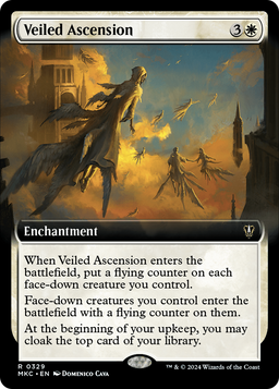 Veiled Ascension (Extended Art) (MKC-329) - Murders at Karlov Manor Commander: (Extended Art)