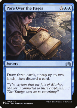 Pore Over the Pages (LIST-SOI-79) - The List