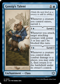 Gossip's Talent (BLB-051) - Bloomburrow Foil