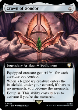 Crown of Gondor (Extended Art) (LTC-155) - Tales of Middle-earth Commander: (Extended Art)