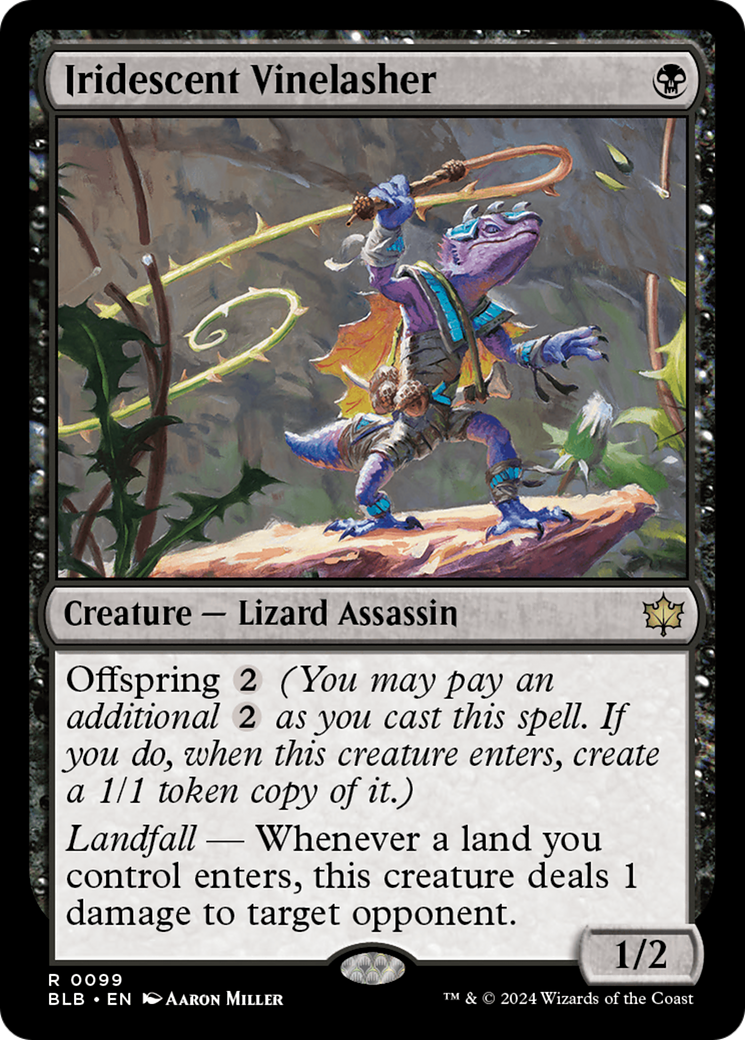 Iridescent Vinelasher (BLB-099) - Bloomburrow Foil