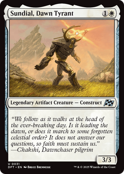 Sundial, Dawn Tyrant (DFT-031) - Aetherdrift Foil