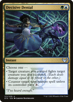 Decisive Denial (STX-177) - Strixhaven: School of Mages Foil