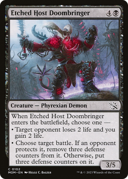 Etched Host Doombringer (MOM-102) - March of the Machine